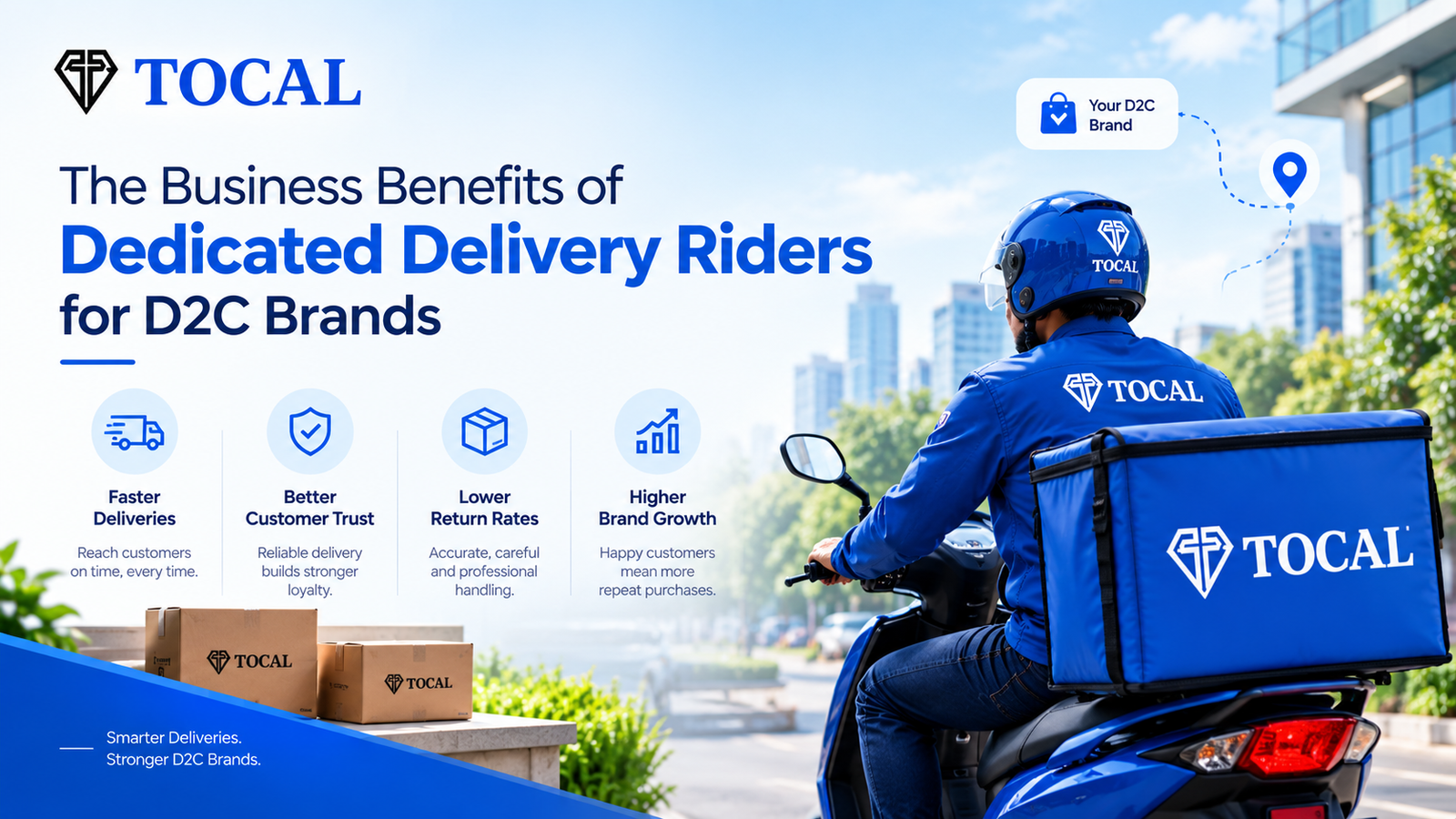 Dedicated delivery riders helping a D2C brand deliver on time in Bengaluru