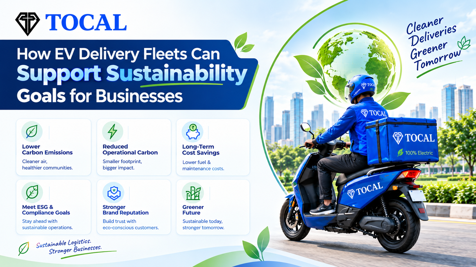 Electric delivery fleet supporting business sustainability goals in Bengaluru
